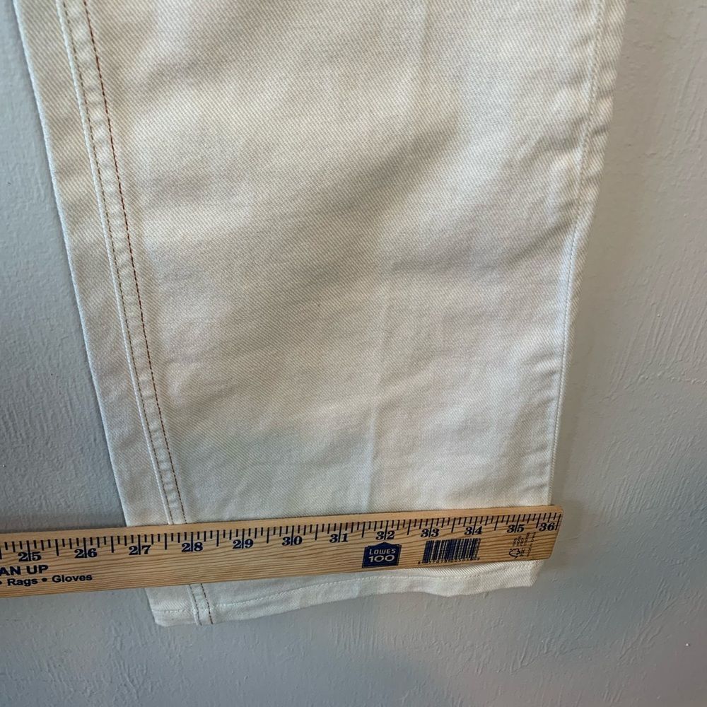 Miu Miu winter white boot cut jeans size 30 - Picture 6 of 9